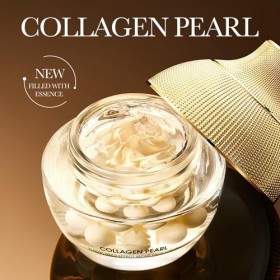 Crème Réparatrice de Perles, Crème pour le Visage Avec Collagène Hydrolysé et Niacinamide, Crème Hydratante, Répare la Peau, 