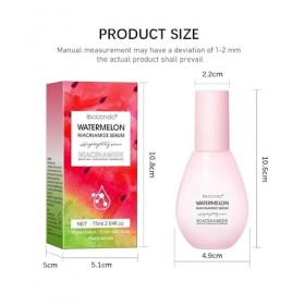 ieron Serums Watermelon Glow Niacinamide Sérum hydratant léger pour le visage et surligneur liquide damorçage