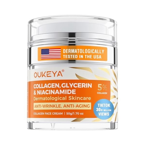 OUKEYA Beef Tallow Cream Nutrition Profonde, avec Suif de Boeuf, Huile de Noix de Coco, Huile dOlive, Huile dAvocat, Miel, C...