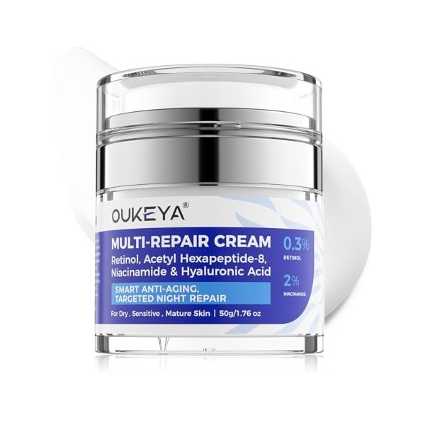 OUKEYA Beef Tallow Cream Nutrition Profonde, avec Suif de Boeuf, Huile de Noix de Coco, Huile dOlive, Huile dAvocat, Miel, C...