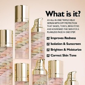 KIMUSE Color Correcting Facial Serum, One Step Color Corrector Tinted Moisturizer, Bases de maquillage Primer Correcteur Visa