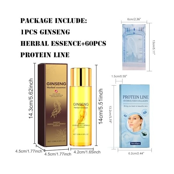 Mikabila 03 Instalift Kit de levage de fils protéinés,Fil de Collagene pour Le Visage,Ensemble de fils de protéines,Collage