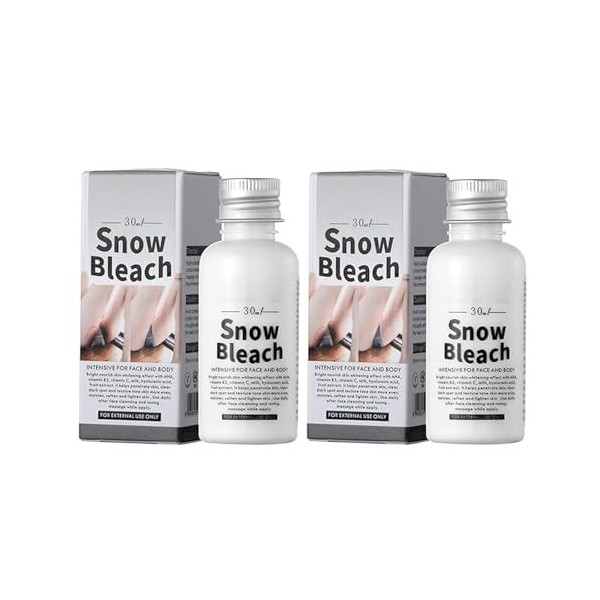 Snow Bleach Cream,Crème Blanchissante Pour Les Parties Intimes,Crème blanchissante pour aisselles, genoux, coudes, Crème écla...