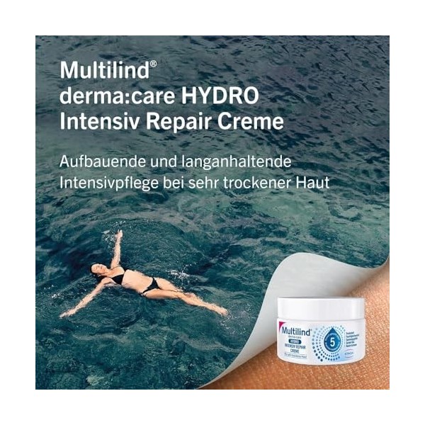 Multilind derma care Hydro Intensiv Repair Creme für sehr trockene Haut, 150 ml Crème Crème Jour et Nuit