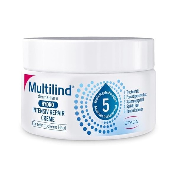 Multilind derma care Hydro Intensiv Repair Creme für sehr trockene Haut, 150 ml Crème Crème Jour et Nuit