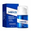 Hinapan Crème Hydratante Apaisante pour Homme 50g, Soin Nutrissant Équilibrant, Régule la Production de Sébum, Apaise et Adou