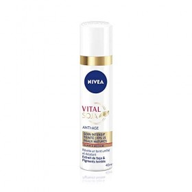 NIVEA Vital Soja Anti-Âge Soin Intensif Teinté Clair à Medium FPS 15 1x40 ml , sérum anti-âge enrichi en Soja & pigments tei