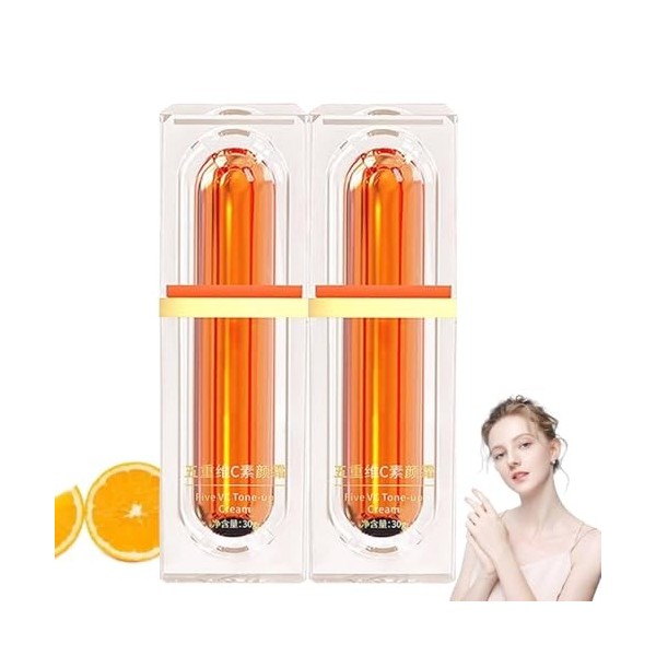 Five Vitamine C Crème,éclaircissante Hydratante Profonde Crème,Maquillage VC Light Cremes visage,Creme Vitamine C Pour le Vis...