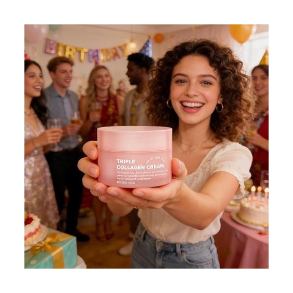 Wimnqie Crème pour le visage pour femme - 50 g - Crème hydratante et raffermissante - Crème éclaircissante pour le visage - P