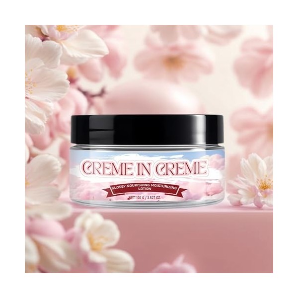 Crème Hydratante - Lotion Apaisante Réparatrice 100g Hydratation Intense,Crème Naturelle - Pour Types de Peau Sensible Sèche 