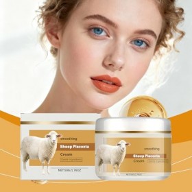 Crème pour le visage contre les rides et le placenta de mouton, crème raffermissante et hydratante pour la peau, améliore le ...