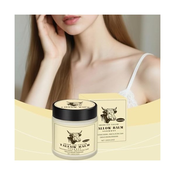 Crème Hydratante pour Peau Sèche, Lotion Nourrissante pour le Visage et le Corps Femmes Hommes, Crème Visage Rafraîchissante