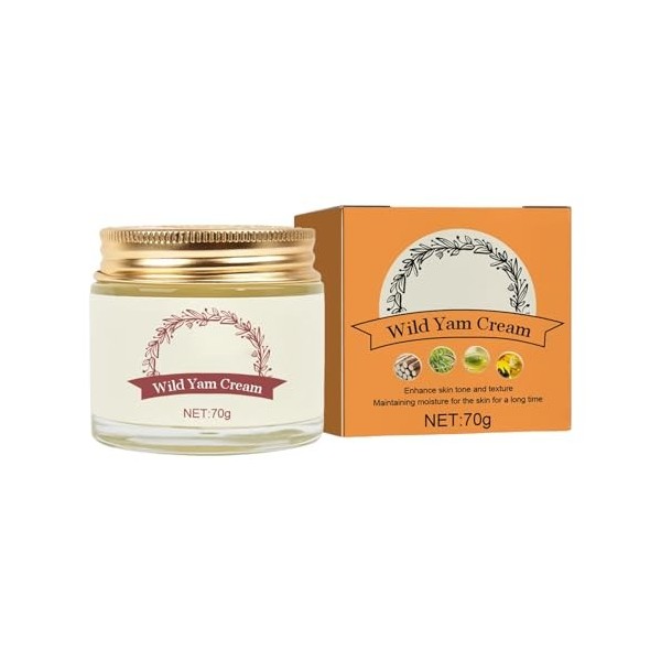 JINGLING Crème hydratante pour le visage | 70 g Baume réparateur naturel – Crème naturelle pour le visage pour éclaircir – Po