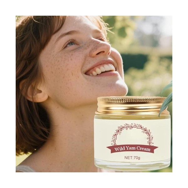 JINGLING Crème hydratante pour le visage | 70 g Baume réparateur naturel – Crème naturelle pour le visage pour éclaircir – Po