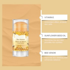 Stick de Traitement Au Venin Dabeille - Nourrit la Peau en Profondeur Avec Des Effets Durables, Convient Au Visage et Au Cou ...