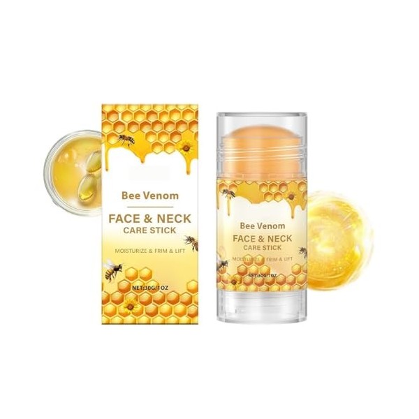 Stick de Traitement Au Venin Dabeille - Nourrit la Peau en Profondeur Avec Des Effets Durables, Convient Au Visage et Au Cou ...