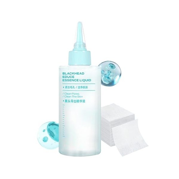 Fruusv Liquide Purifiant Nez | Lotion Purifiante Visage Et Nez 150ml Avec 50 Disques Démaquillants - Solution Rafraîchissante