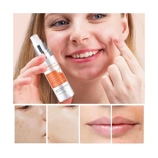 Crème Éclaircissante Visage - Crème Hydratante Visage | 30ML Liquide Anti-Imperfections pour Hommes Femmes Teint Inégal