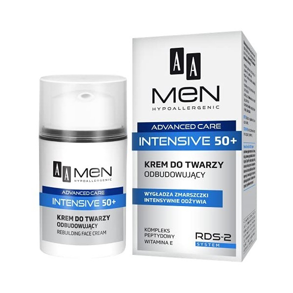AA Men Advanced Care Intensive 50+ Crème Reconstructrice pour le visage 50 ml