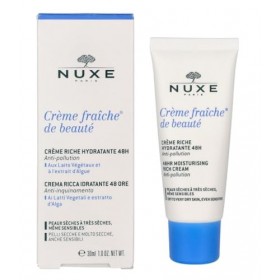 Nuxe Crème Fraîche de Beauté Crème Riche Hydratante 30 ml Crème Jour et Nuit