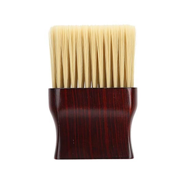 ANKROYU Brosse Plumeau pour Le Cou en Bois, Brosse de Nettoyage Professionnelle à Cou, Brosse avec Poils en Fibres Naturelles