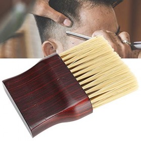 ANKROYU Brosse Plumeau pour Le Cou en Bois, Brosse de Nettoyage Professionnelle à Cou, Brosse avec Poils en Fibres Naturelles