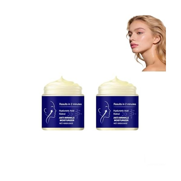 Crème hydratante au rétinol, Crème visage anti-âge, Soin hydratant visage au collagène, Crème liftante raffermissante, Réduct...