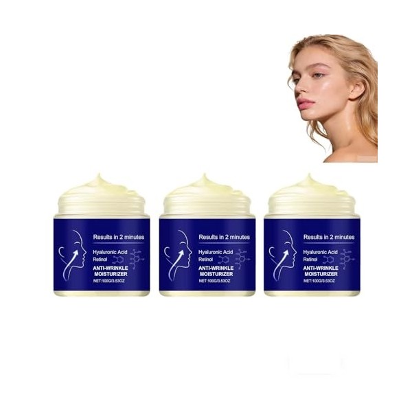 Crème hydratante au rétinol, Crème visage anti-âge, Soin hydratant visage au collagène, Crème liftante raffermissante, Réduct...
