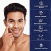 Crème pour le visage 6 en 1 pour homme - Crème hydratante anti-âge avec acide hyaluronique et niacinamide - Crème pour les ce...