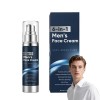 Crème pour le visage 6 en 1 pour homme - Crème hydratante anti-âge avec acide hyaluronique et niacinamide - Crème pour les ce...