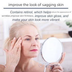 Crème pour le visage hydratante de jour et de nuit RETINOL et COLLAGEN - Crème anti-âge pour le visage et le cou, soin raffer...