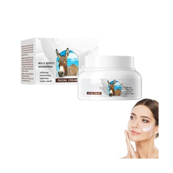 Crème au lait dânesse, Lait corporel bio, Hydratant visage, Crème anti-rides, Crème hydratante anti-âge, pour tous types de ...