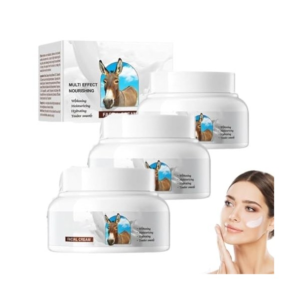 Crème au lait dânesse, Lait corporel bio, Hydratant visage, Crème anti-rides, Crème hydratante anti-âge, pour tous types de ...