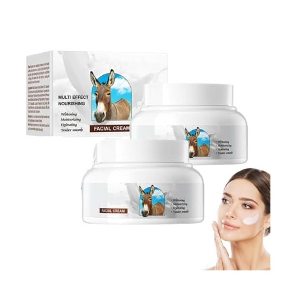 Crème au lait dânesse, Lait corporel bio, Hydratant visage, Crème anti-rides, Crème hydratante anti-âge, pour tous types de ...