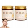 Lot de 2 crèmes hydratantes au rétinol contre le vieillissement de la peau, crème anti-âge au collagène au rétinol, sérum ant...