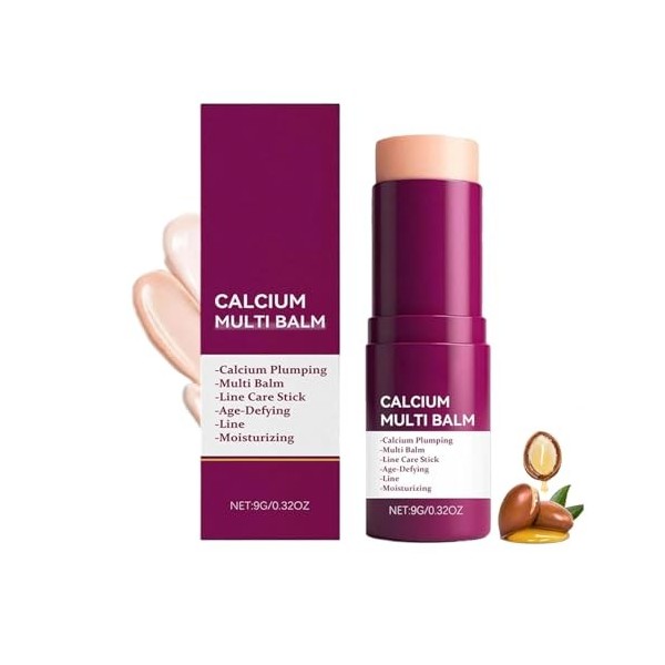 Baume Multi-Usage Calcium, Baume M/ulti-Usage Calcium Volume, Stick Hydratant Collagène, B/aume Anti-Rides, Soin Anti-Âge & H...