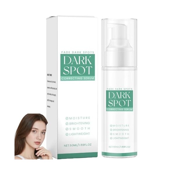 Sérum brillant correcteur de taches sombres à la niacinamide pour le visage et le corps, sérum de jour léger éclaircissant et...
