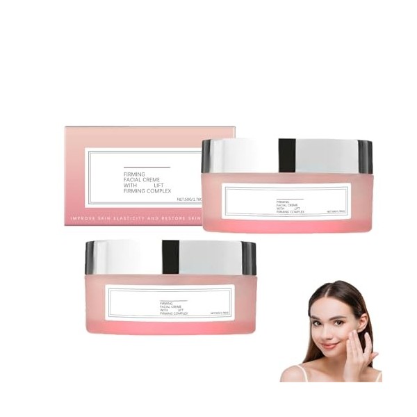 Crème visage raffermissante Champagne Lift, crème hydratante visage raffermissante Lift, pour le visage et le corps, hydratan...