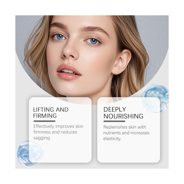 Crème visage raffermissante Champagne Lift, crème hydratante visage raffermissante Lift, pour le visage et le corps, hydratan...