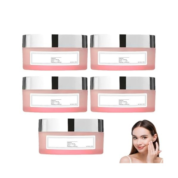 Crème visage raffermissante Champagne Lift, crème hydratante visage raffermissante Lift, pour le visage et le corps, hydratan...