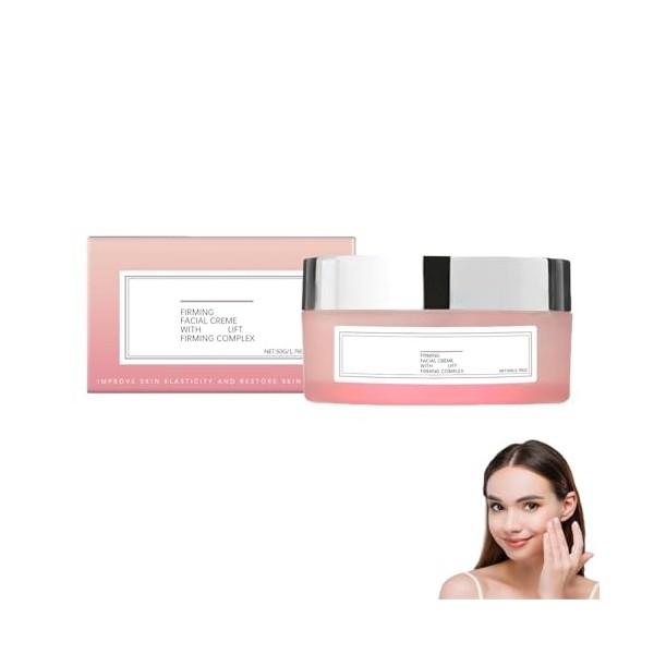 Crème visage raffermissante Champagne Lift, crème hydratante visage raffermissante Lift, pour le visage et le corps, hydratan...