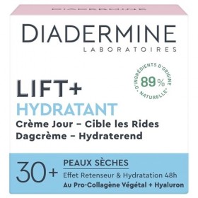 Diadermine Lift+ Hydratant Crème de Jour Anti-Rides Ultra Fermeté, Le Pot de 50ml Lot de 2 Crème Jour et Nuit