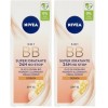 NIVEA Crème Hydratante Couleur Dorée 50 Ml.86701 Crèmes Pour Le Visage Et Des Masques Lot de 2 Crème Jour et Nuit