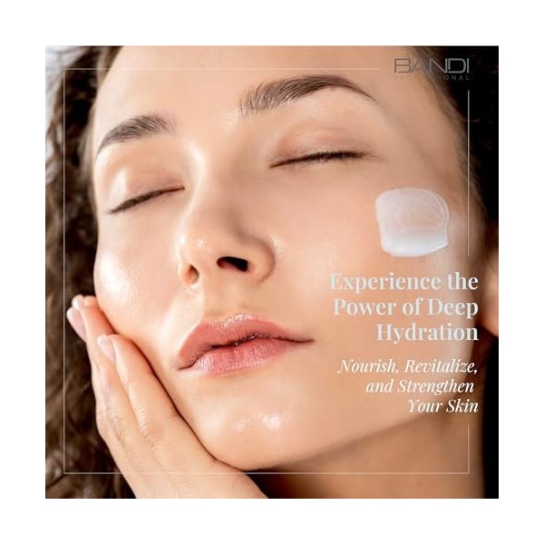 Bandi - Crème Hydratante Visage Intense Hydratation Durable Texture Légère Élastique Non Comédogène Acide Hyaluronique D-pant...