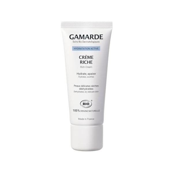 Gamarde Hydratation active Crème hydratante riche peaux déshydratées 40g Crème Jour et Nuit