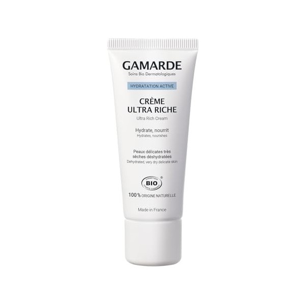 Gamarde Hydratation active Crème hydratante riche peaux déshydratées 40g Crème Jour et Nuit