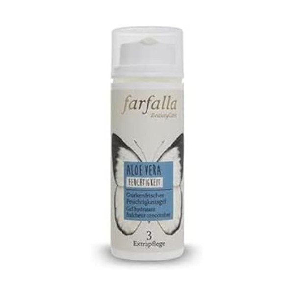 farfalla Fluide hydratant à laloe vera frais au concombre – 100% cosmétique naturel certifié 1 x 50 ml 