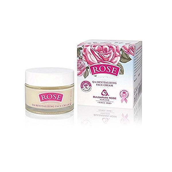 Crème visage revitalisant Rose original, avec Q10 et huile de rose