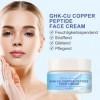GHK-CU Copper Peptide Crème pour le visage anti-âge avec peptides de cuivre, crème raffermissante et hydratante, améliore lé