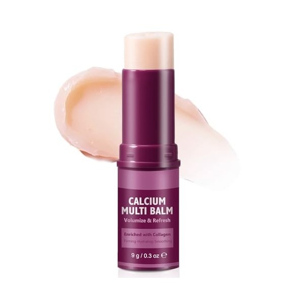 Calcium Collagen Multi Balm Stick 9 g | Crème raffermissante, liftante et hydratante intense pour le visage, le contour des y